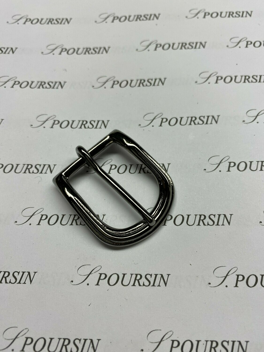 Boucle 1356/25 "Baguette" Maro Laiton Poli Ruthénium - Bonne Affaire- 1 pièce
