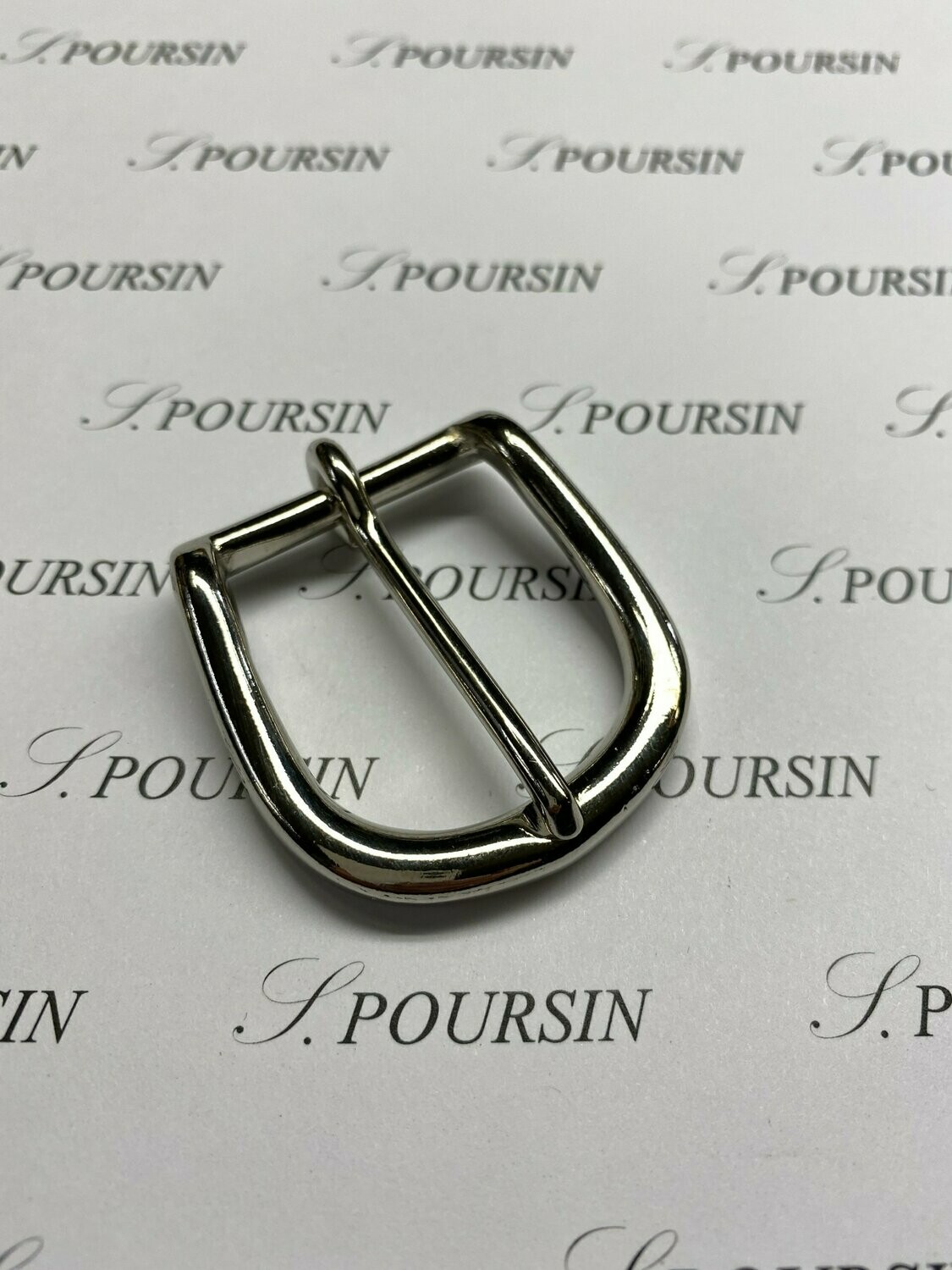 Boucle 253/27 Laiton Poli Bille Nickel - lot de 2 pièces