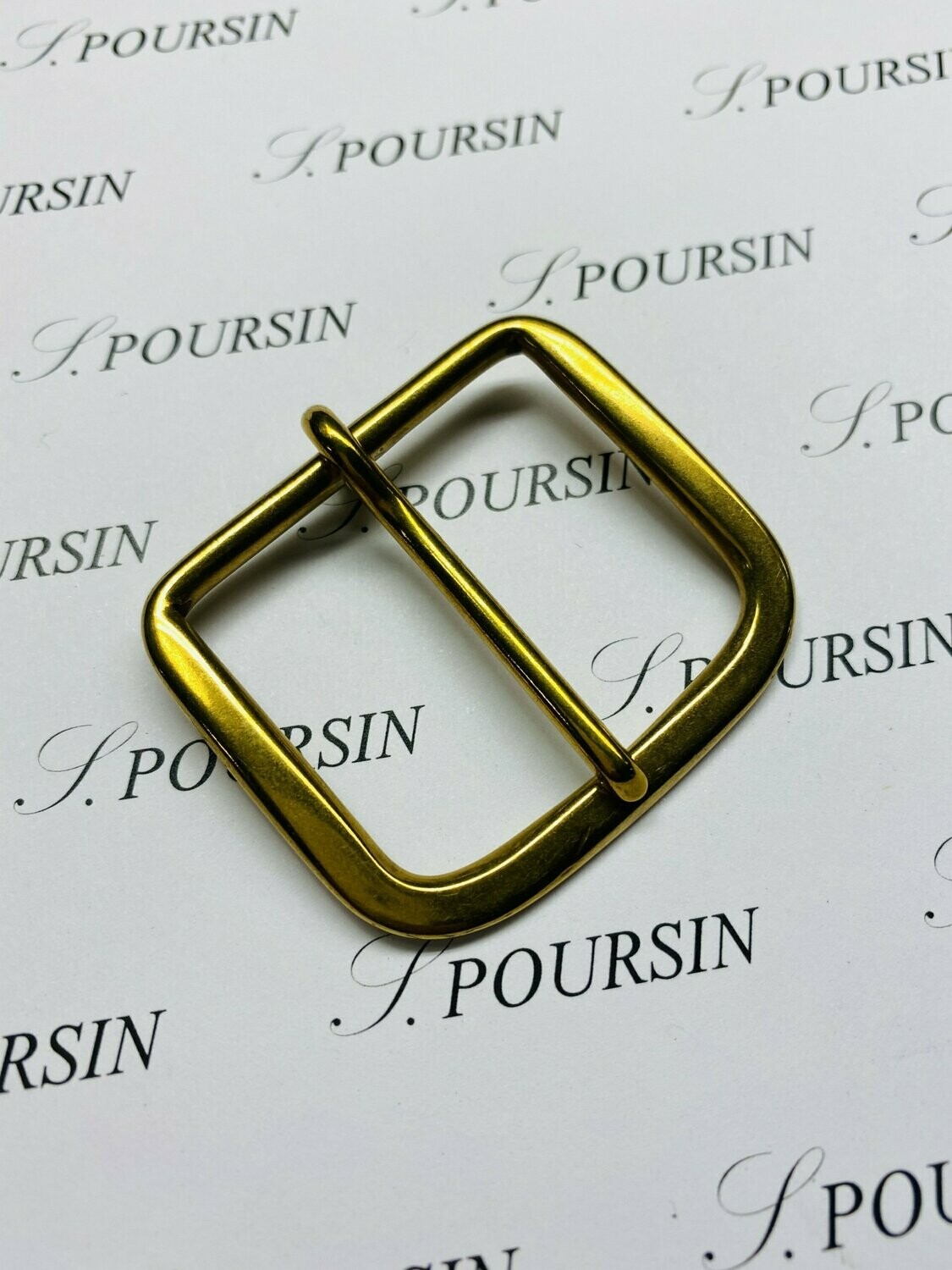 Boucle Plate 48/40 Soudée Laiton Poli Bille - Bonne Affaire ! - lot de 4 pièces