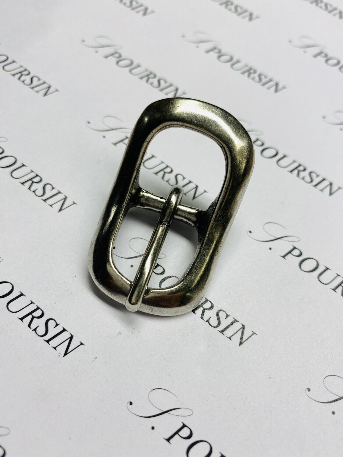 Boucle Double 589/16 CH Laiton Poli Vieil Argent Verni - lot de 2 pièces