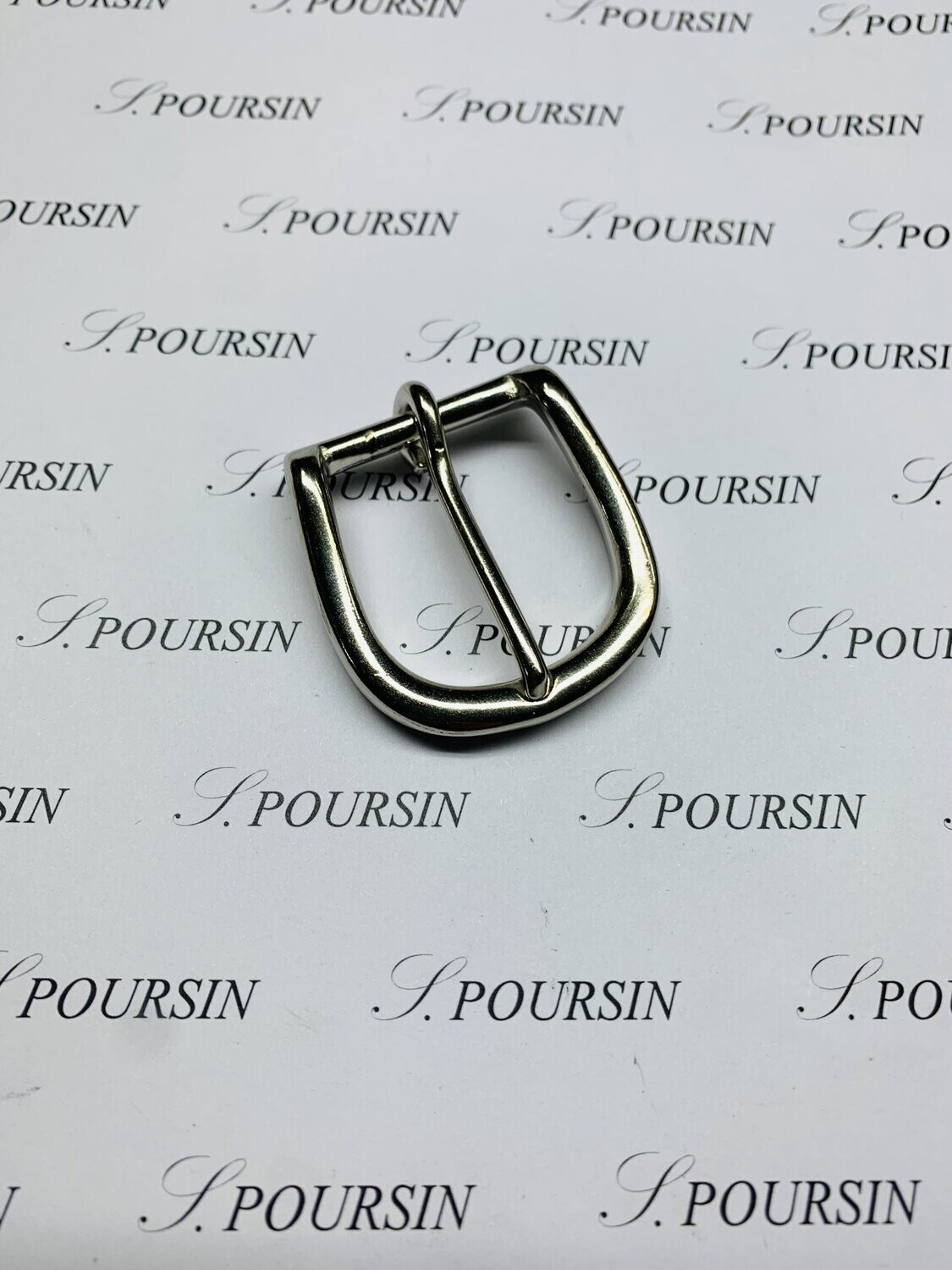 Boucle 253/30 Laiton Poli Bille Nickel- lot de 2 pièces