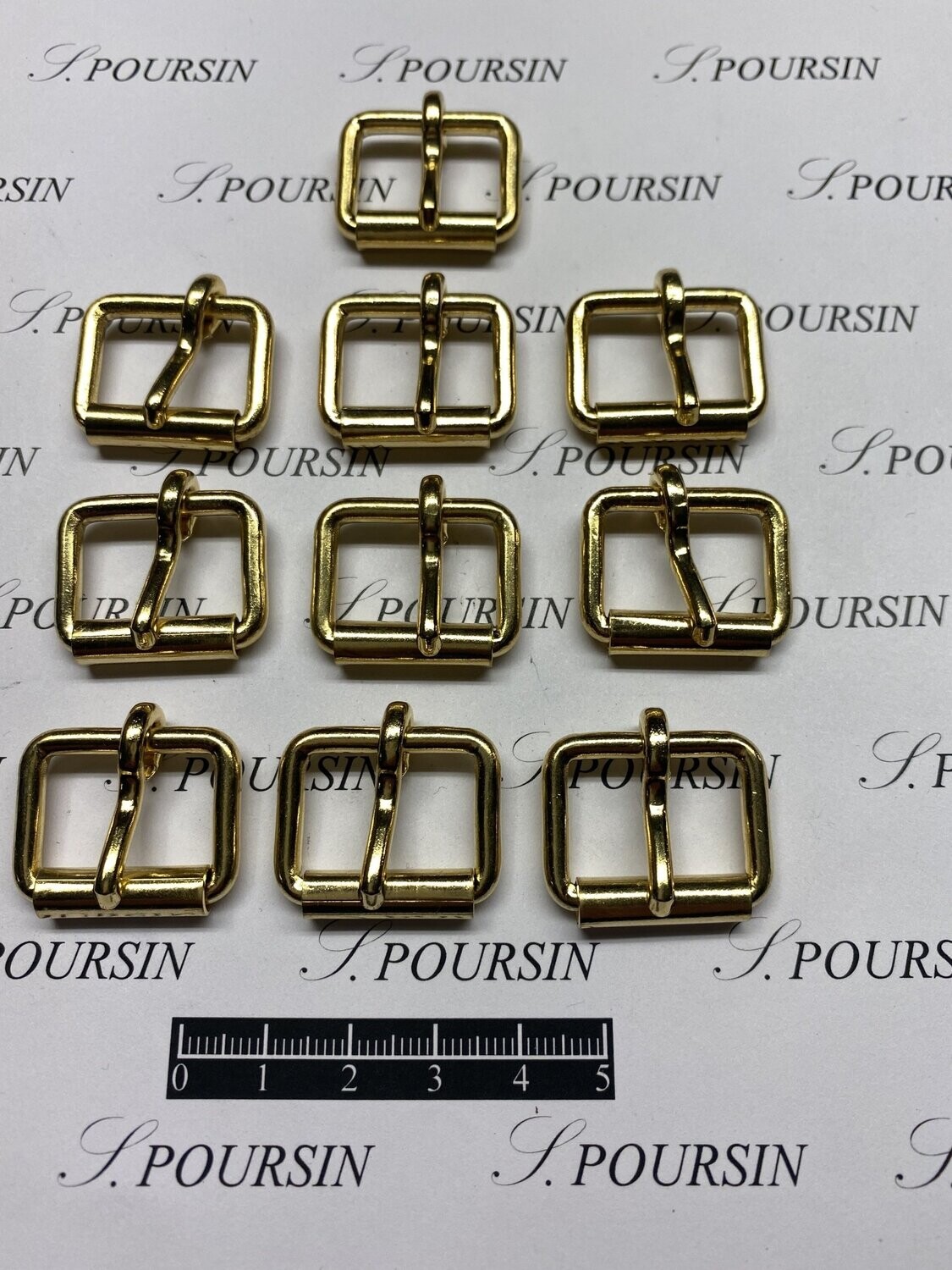 Boucle à Rouleau 20x15x3,4 Non Soudée Laiton Doré Or1N Verni -Bonne Affaire! - lot de 10 pièces