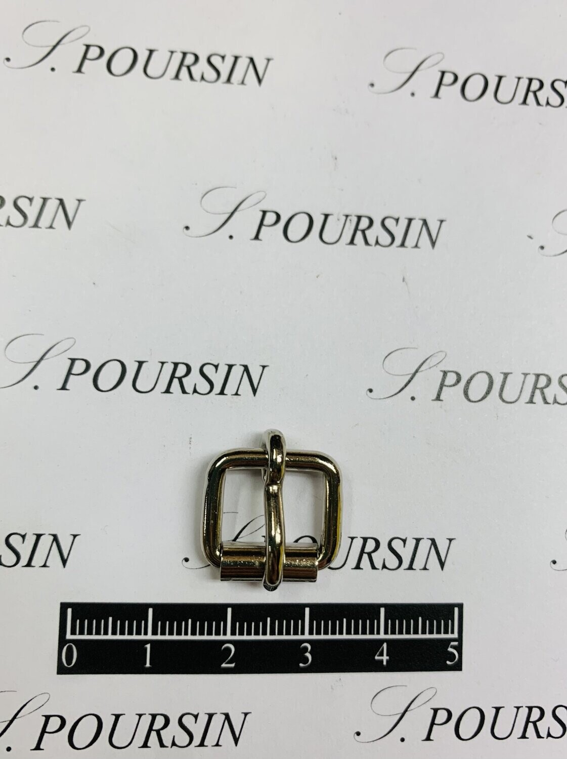 Boucle à Rouleau 12x10x2,7 Non Soudée Laiton Poli Bille Nickel - lot de 10 pièces