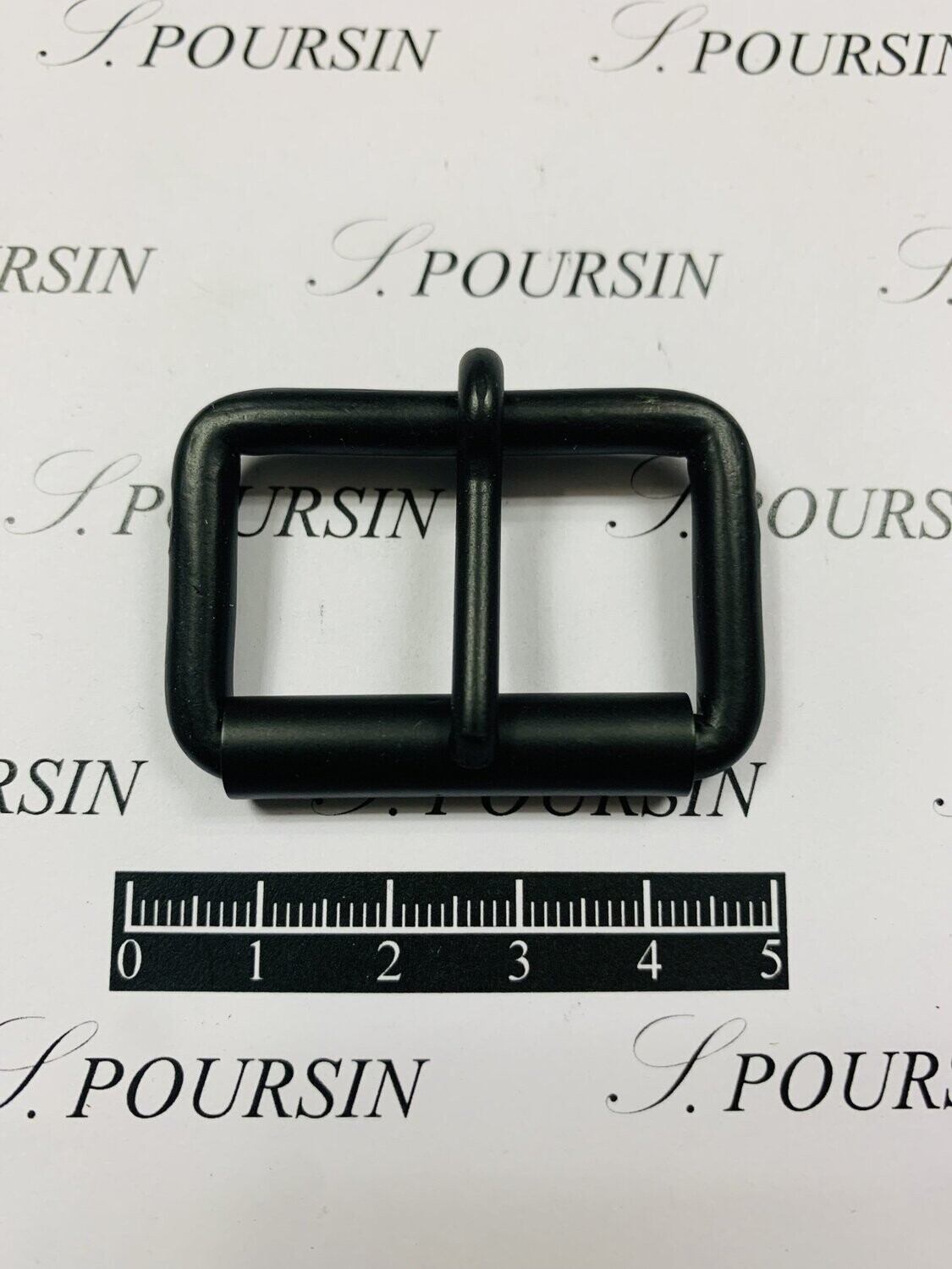 Boucle à Rouleau 35x32x4,9 Non Soudée Laiton Noir Satiné Verni Mat - Bonne Affaire ! - lot de 4 pièces