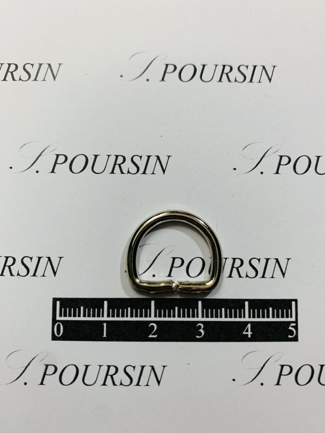 Dé 1/2 Rond 12x24 Non Soudé Laiton Nickel - lot de 10 pièces