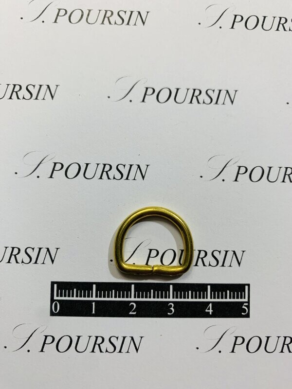 Dé 1/2 Rond 12x24 Non Soudé Laiton Poli Bille - lot de 10 pièces