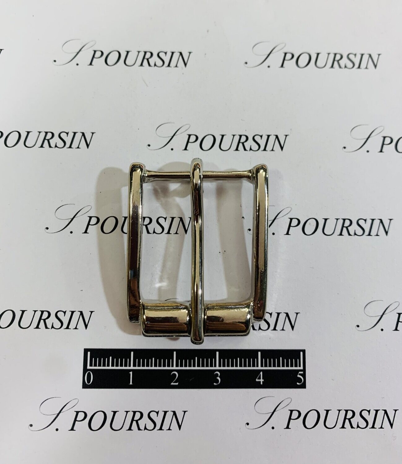 Boucle 249/25 Laiton Poli Bille Nickel - lot de 1 pièce