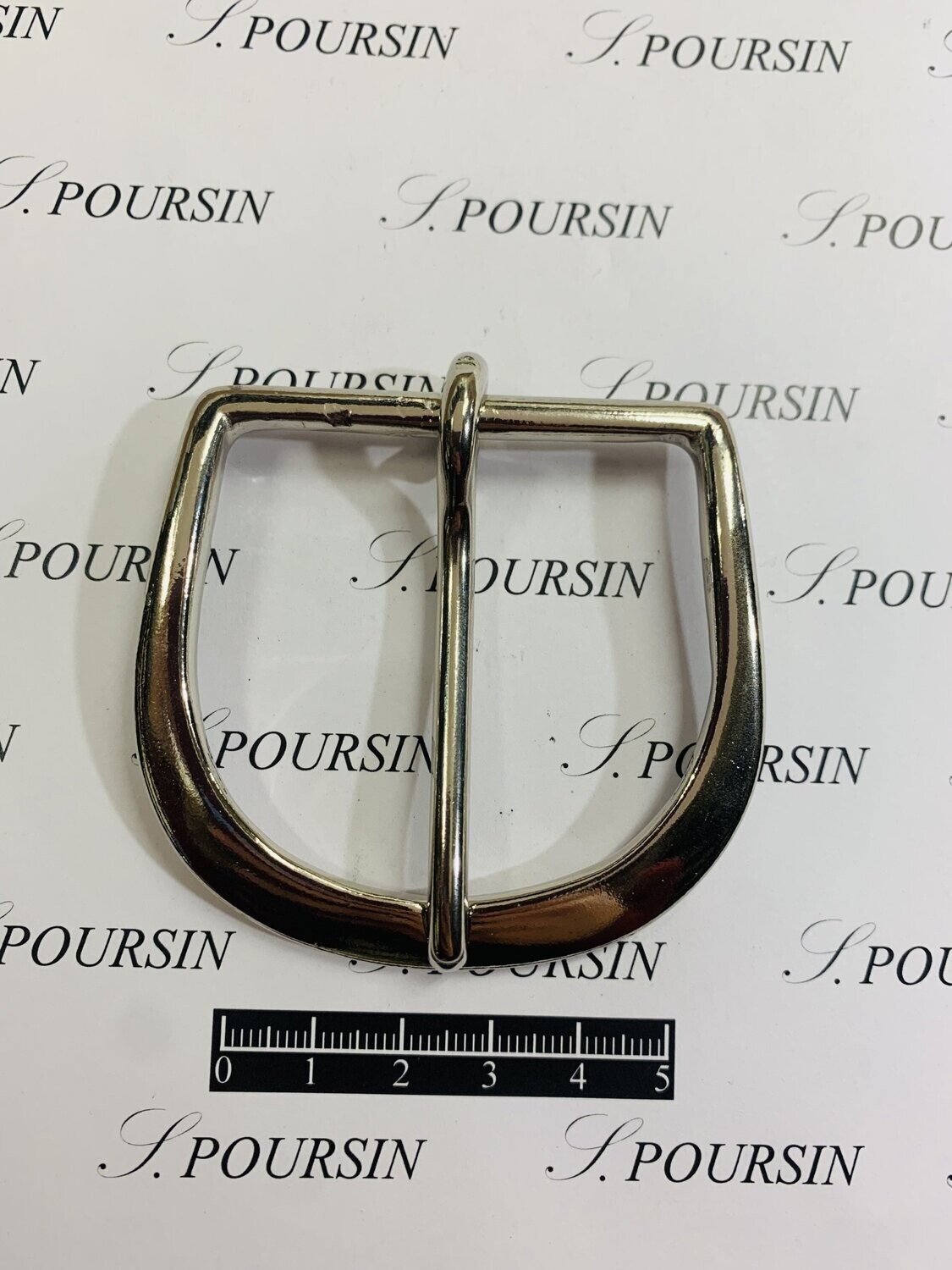 Boucle 251/50 Laiton Poli Bille Nickel - 1 pièce