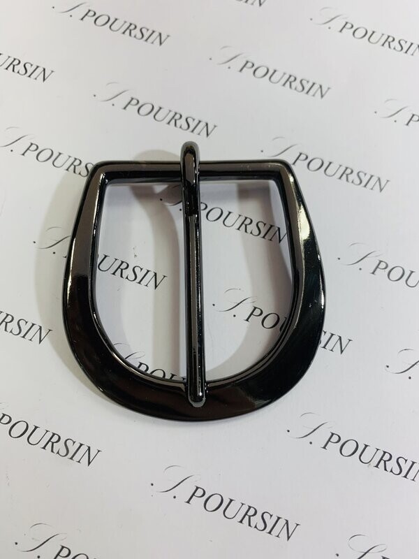 Boucle 251/40 Laiton Poli Bille Nickel Noir Verni - lot de 1 pièce