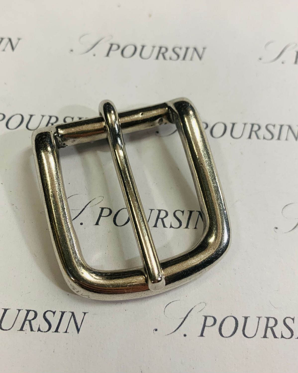 Boucle LYP 25 Laiton Vieil Argent Clair Verni  - lot de 1 pièce