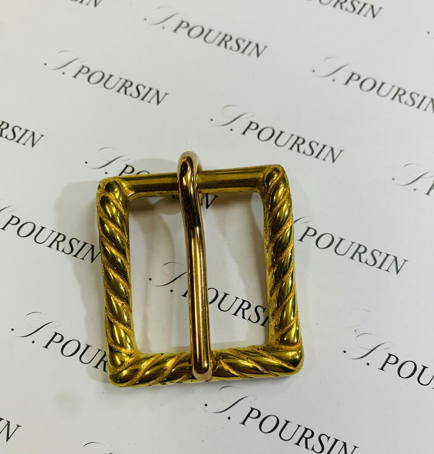 Boucle 400/30 - Maro- Laiton Poli Bille - lot de 2 pièces