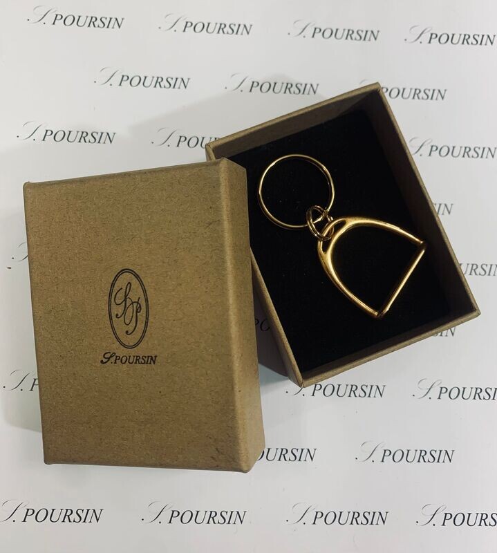 Porte Clés Etrier Doré  - 1 pièce