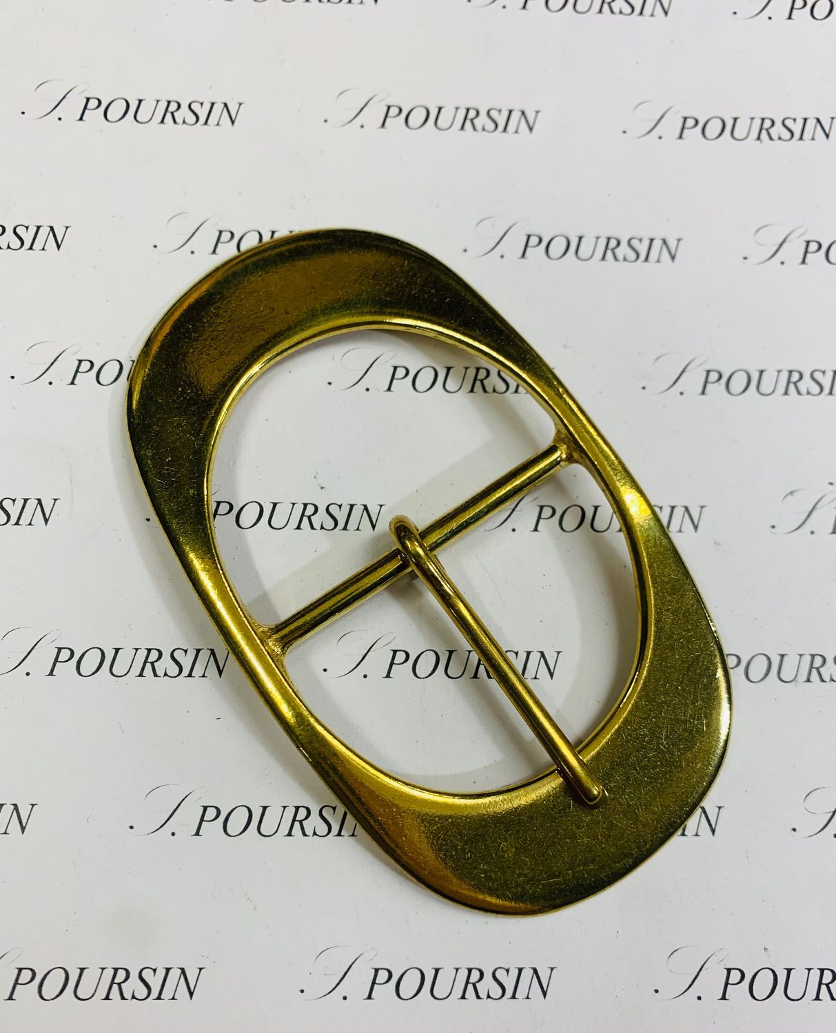 Boucle double 254/50 Laiton Poli Bille - 1 pièce