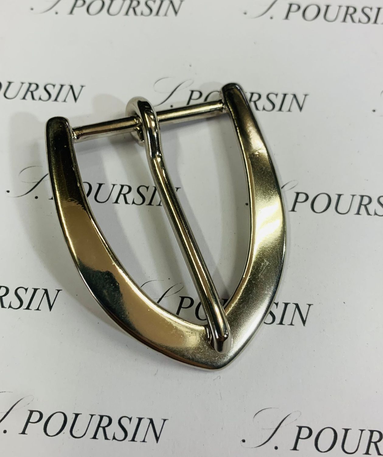 Boucle 360/30 Laiton Poli Bille Nickel - 2 pièces