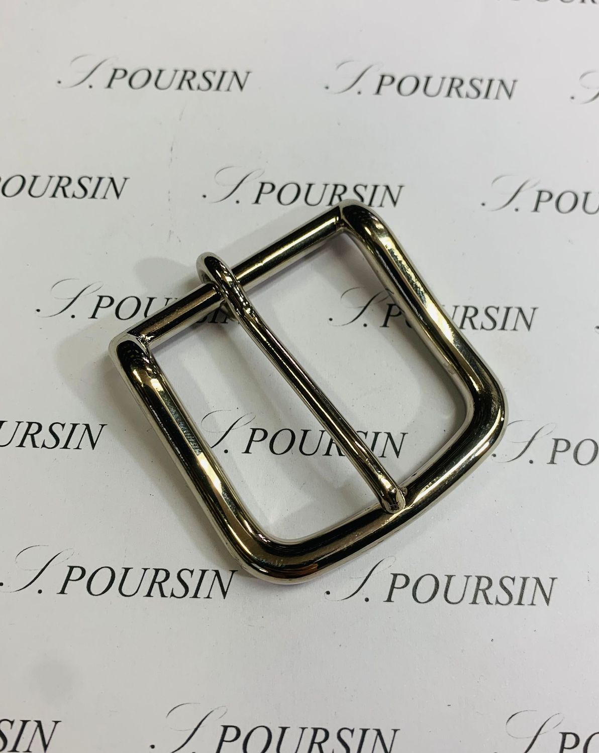 Boucle Lyre 35 Maro Laiton Poli Bille Nickel - 1 pièce