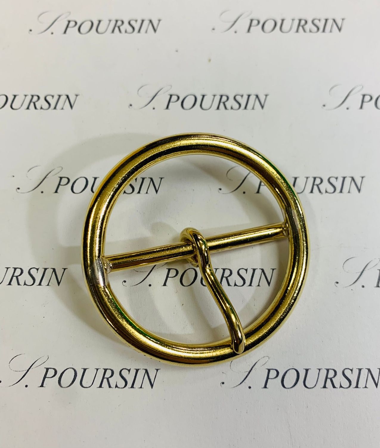 Boucle 258/40 4.9 Laiton Poli Bille - lot de 2 pièces