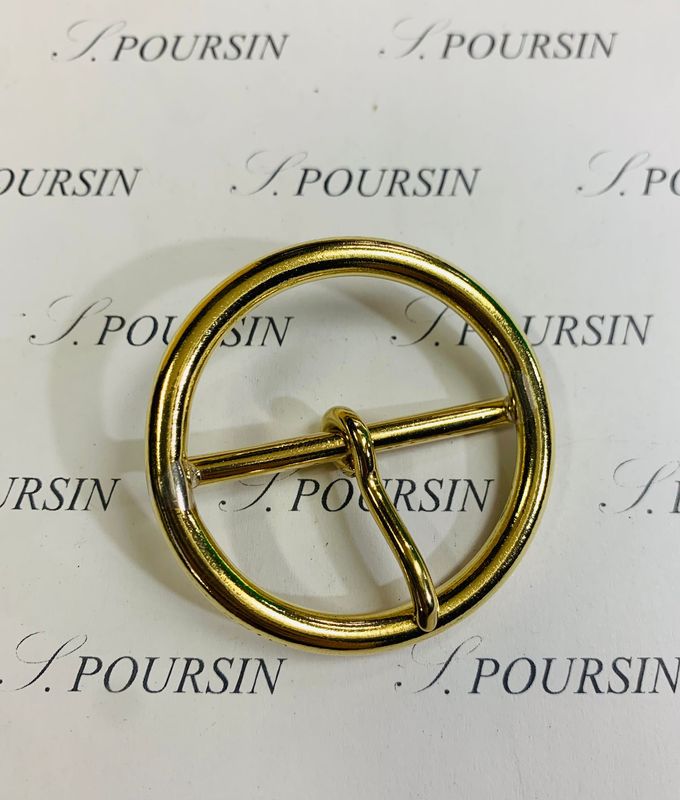 Boucle 258/40 4.9 Laiton Poli Bille - lot de 2 pièces