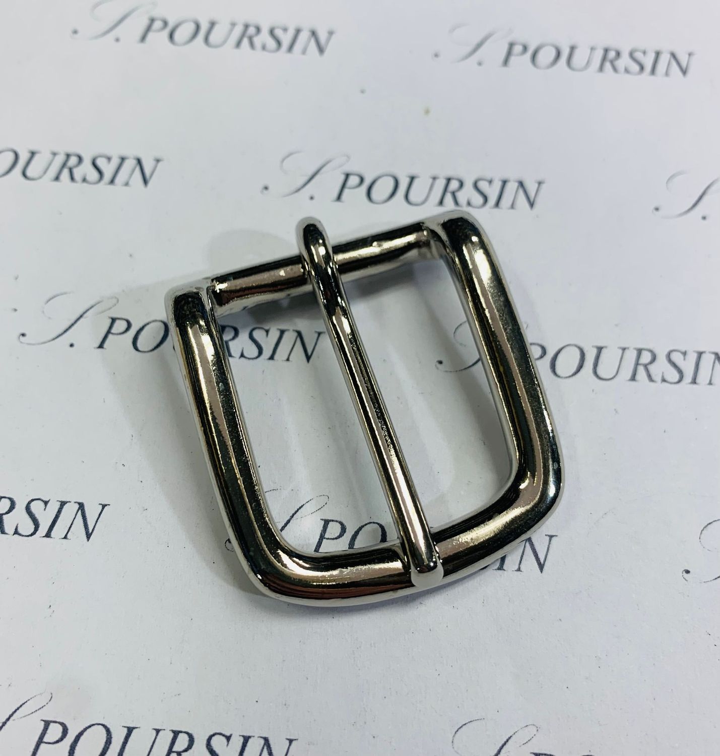 Boucle LYP 25 Laiton Poli Bille Nickel  - lot de 1 pièce