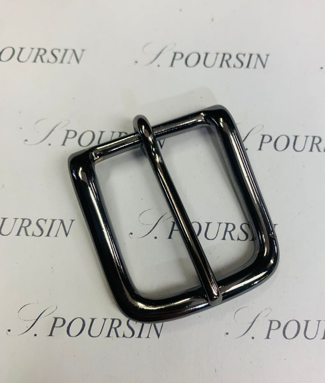 Boucle Lyre 30 Maro Laiton Poli Bille Nickel Noir Verni - 1 pièce