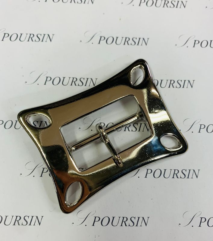 Boucle 376/35mm Laiton Poli Bille Nickel - 1 pièce