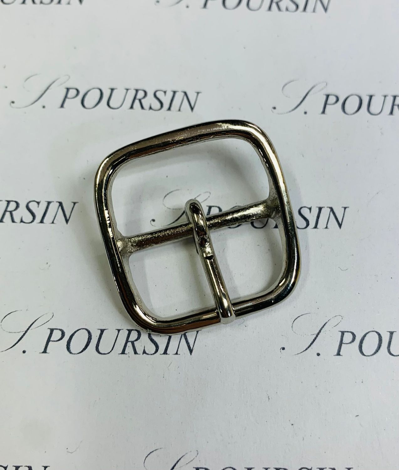 Boucle Double Off Légère 25mm - Laiton Poli Bille Nickel - lot de 2 pièces