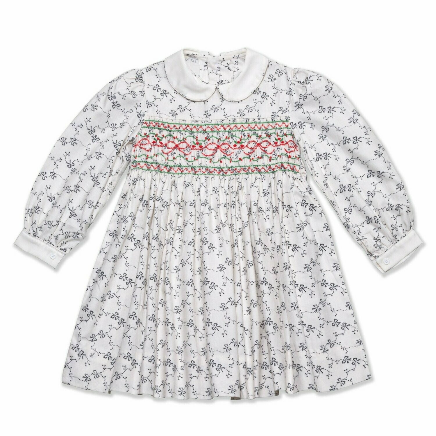 Kleid Creme Schleifen