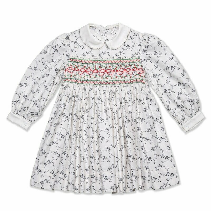 Kleid Creme Schleifen