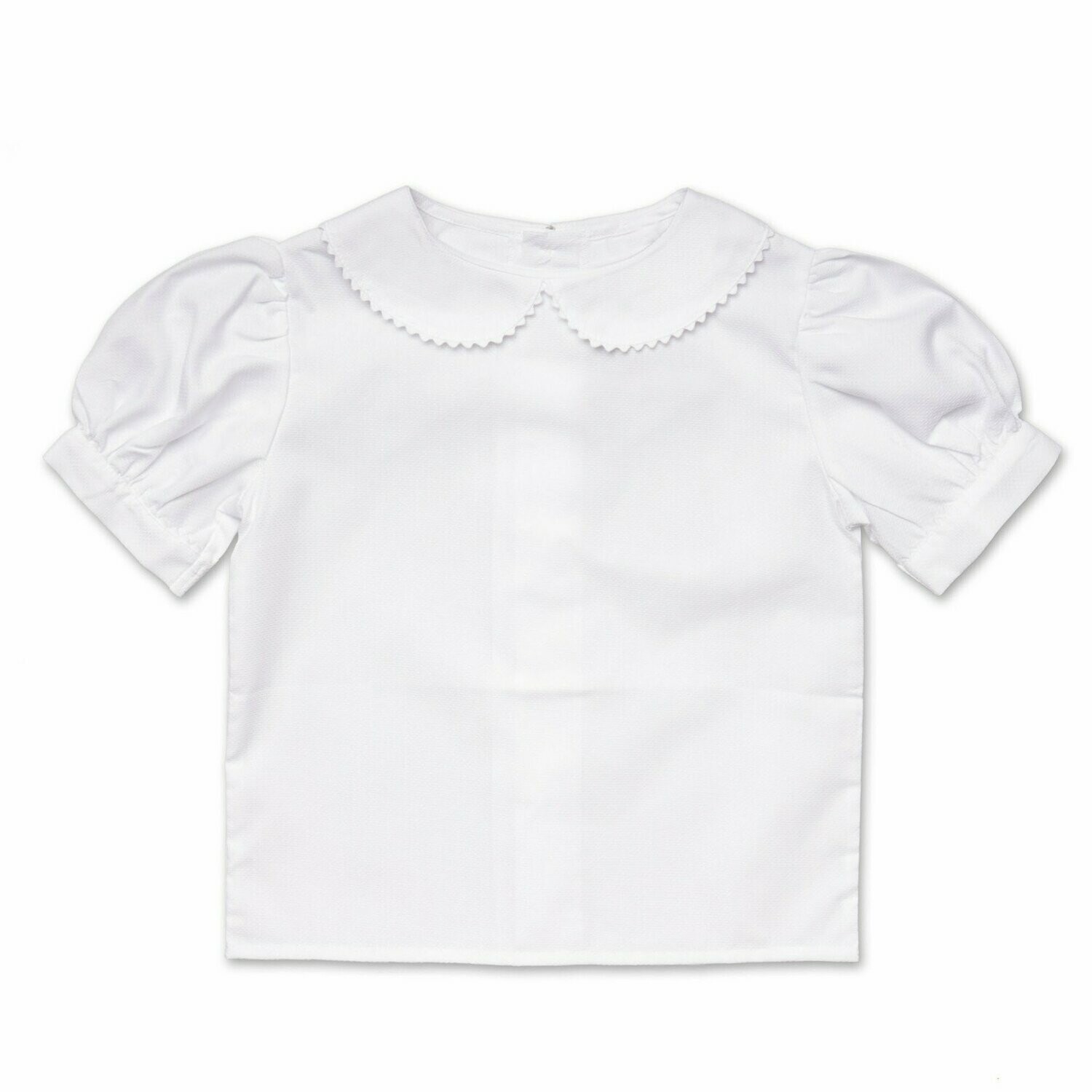 Bluse Weiß Kurzarm