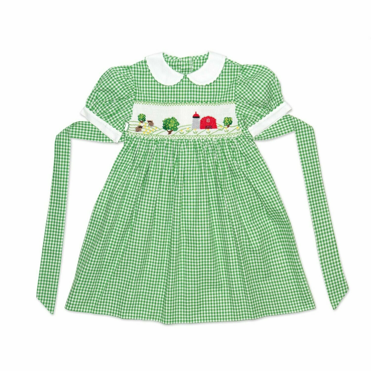 Grünes Kleid Bauernhof