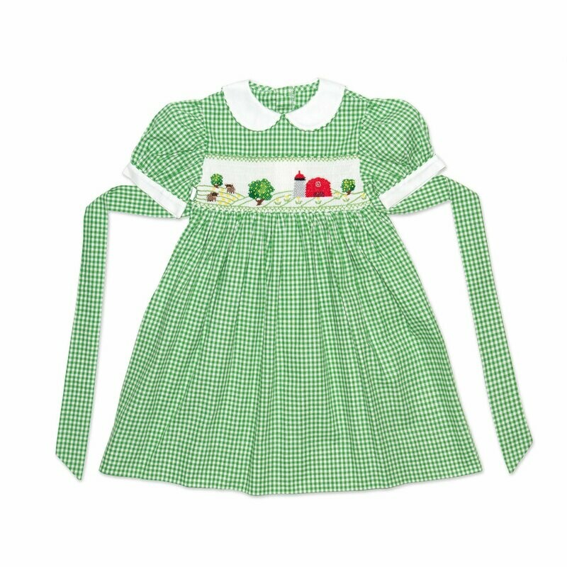 Grünes Kleid Bauernhof