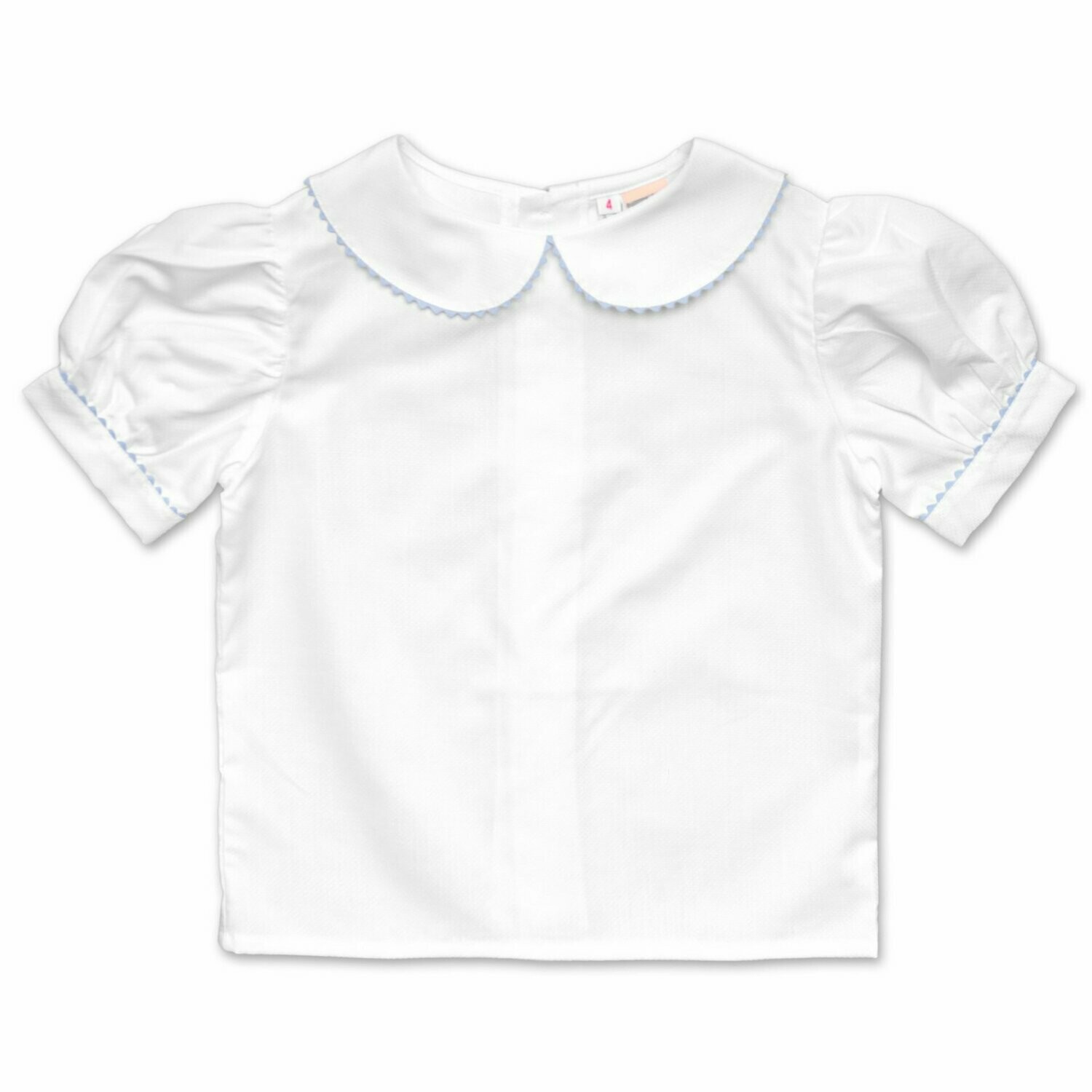 Bluse Blau Kurzarm
