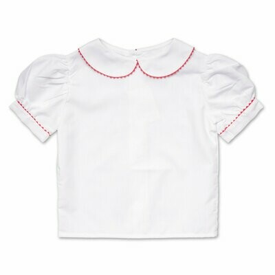 Bluse Rot Kurzarm