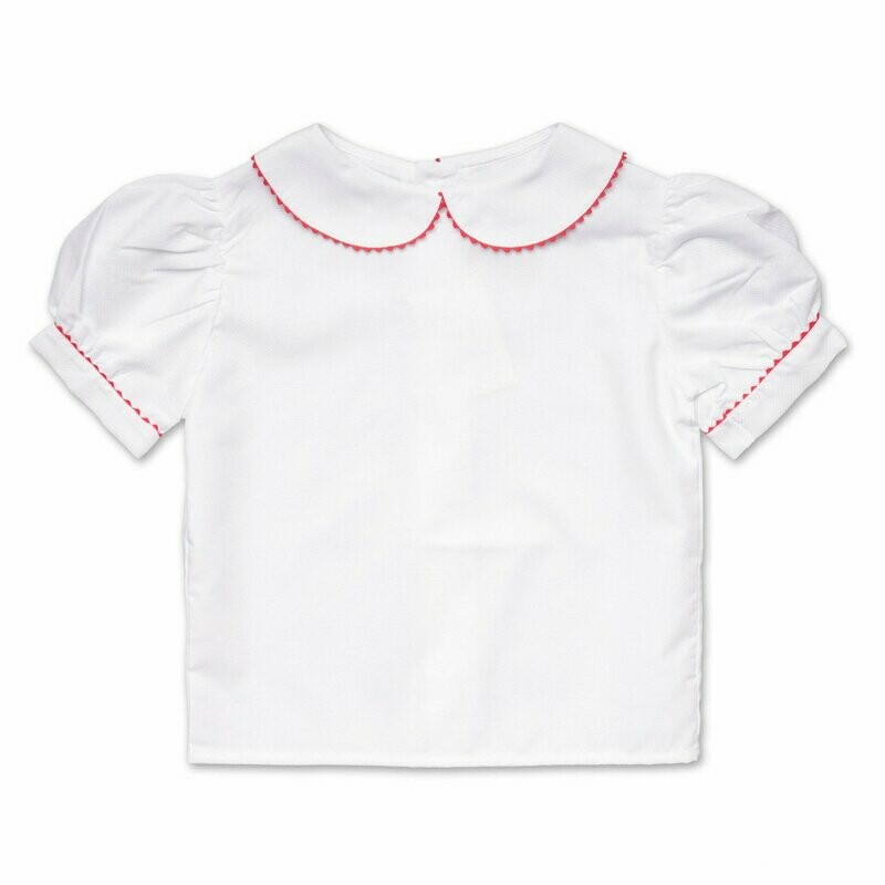 Bluse Rot Kurzarm