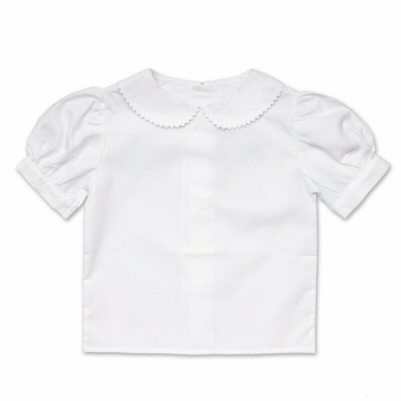 Bluse Weiß Kurzarm