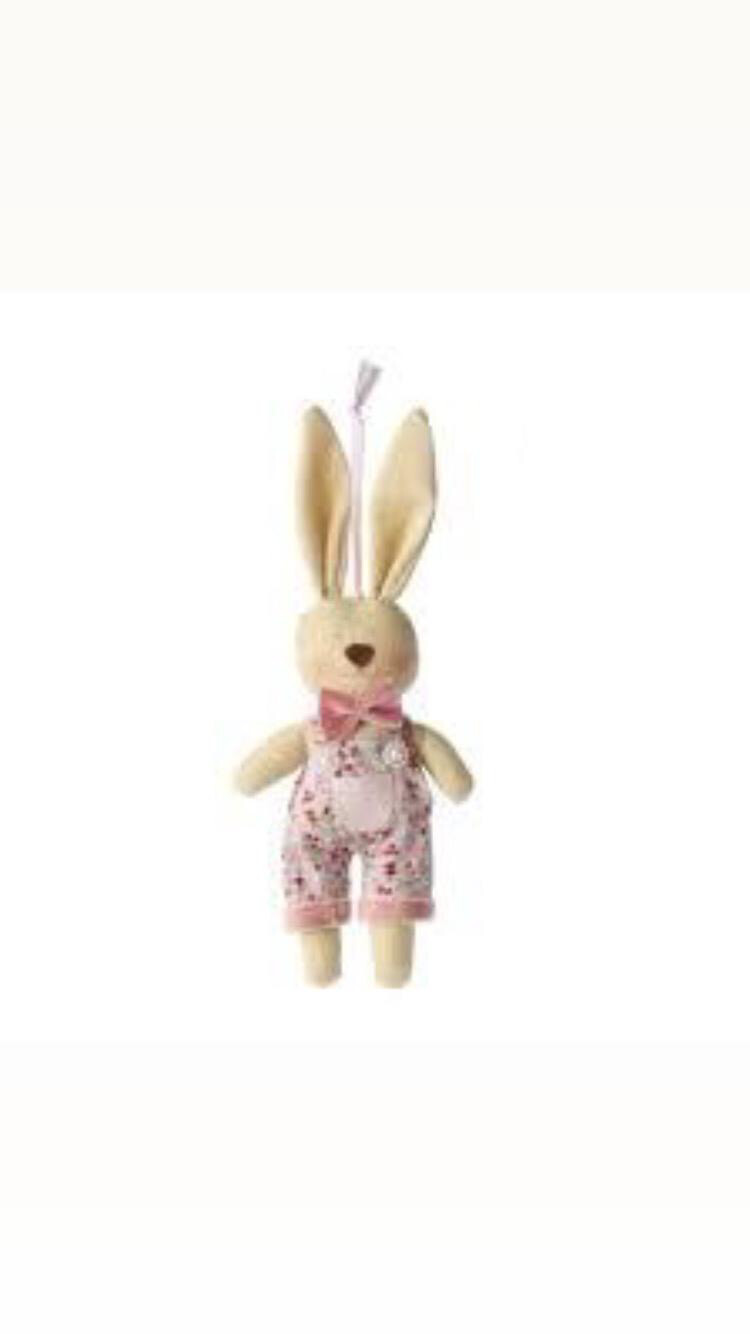 Coniglietto 21 cm con pantaloni