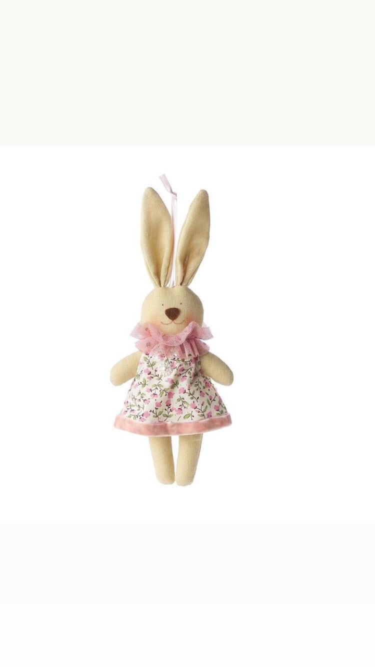 Coniglietto 21 cm con vestitino