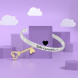 Bracciale rigido Alice - Tutto è possibile Mad Tea AWB014
