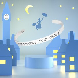 Bracciale rigido mary Poppins- Non smettere Mad Tea MAPB007