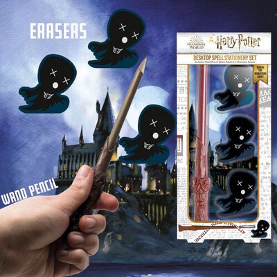 Set penna Harry Potter bacchetta e gommine