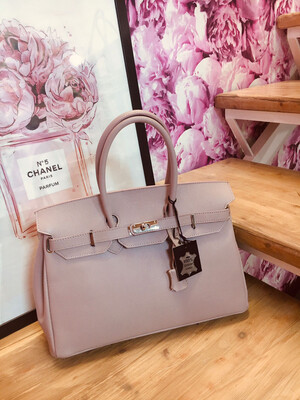 Borsa Olivia vera pelle dusty lilla 