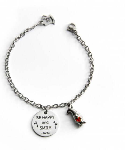 Bracciale Biancaneve "Be happy and smile" Mad Tea BNB005
