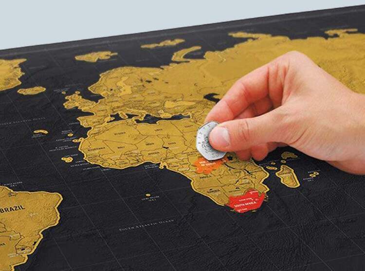 Scratch Map - Mappa del mondo da grattare