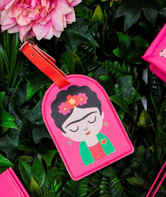 Etichetta valigia tag Frida Kahlo sasse
