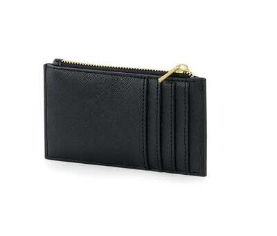 Portatessere e portamonete personalizzato nero collezione Elite