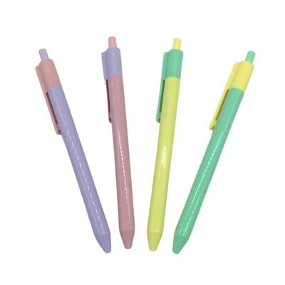 Confezione 4 penne oil gel pastello