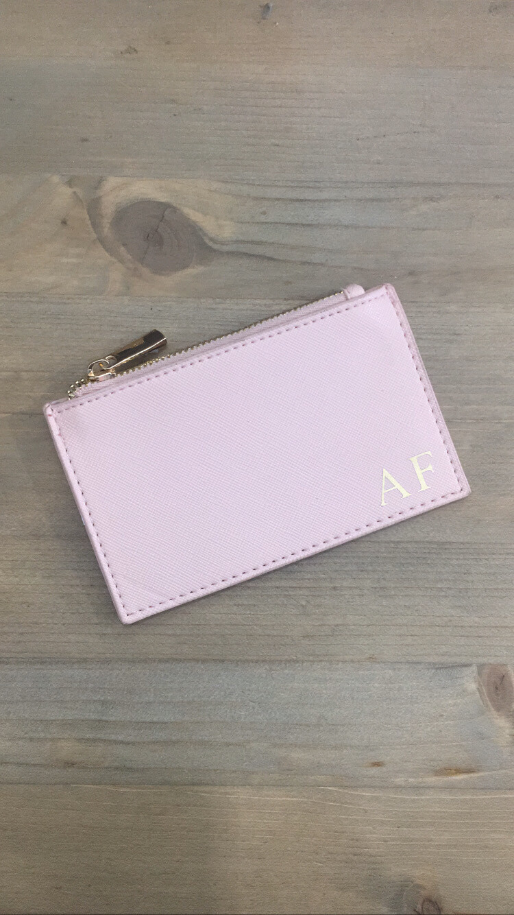 Portatessere e portamonete personalizzato rosa collezione Elite