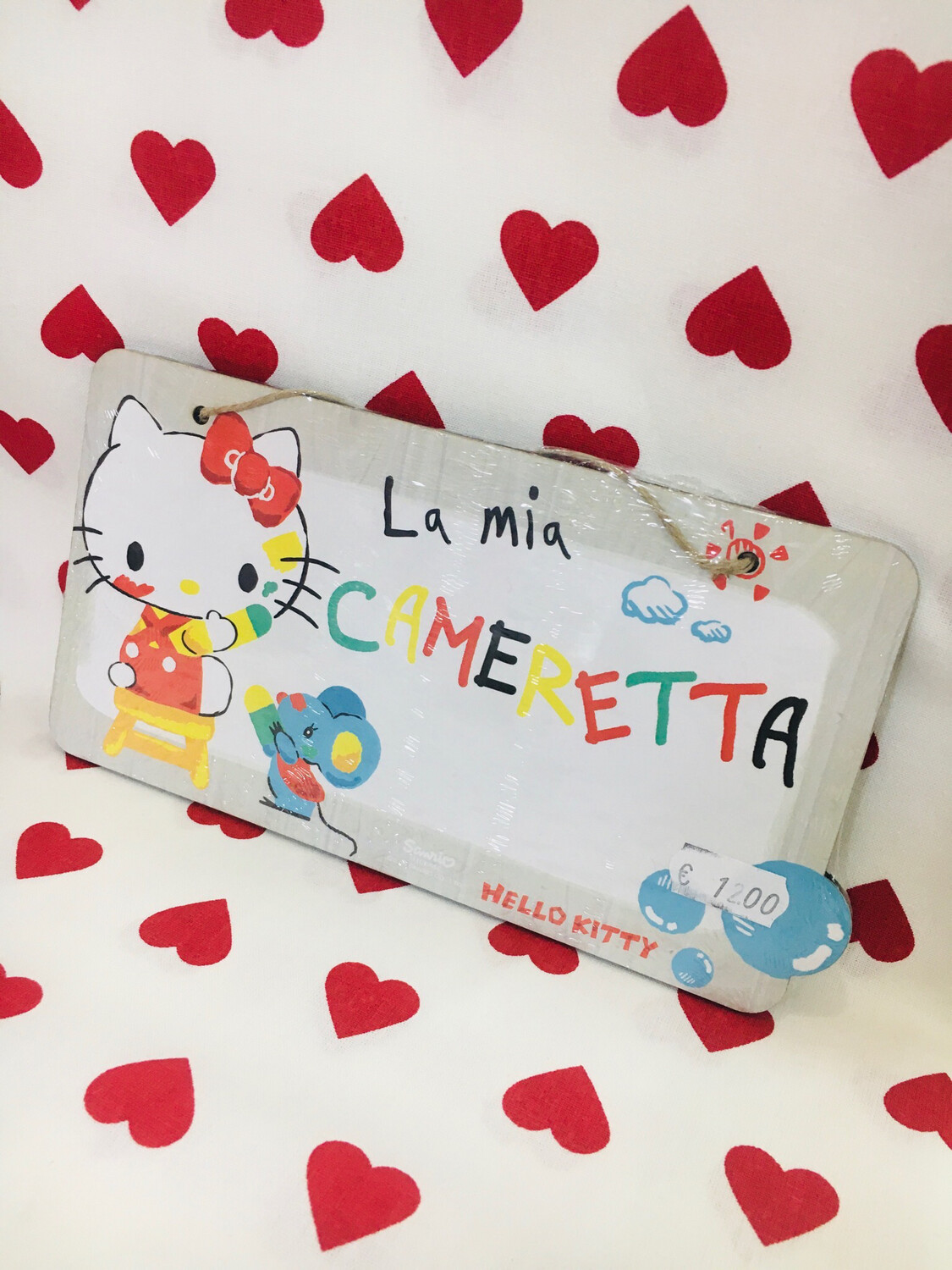 Targa per cameretta Hello Kitty