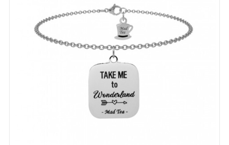Bracciale wanderlust  Take me to Wonderland Mad Tea WVAB009