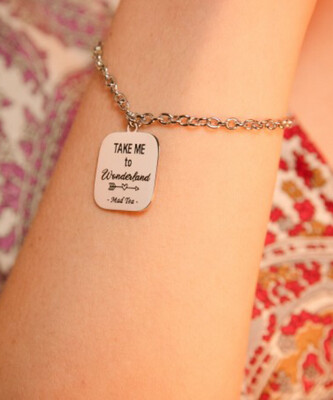 Bracciale wanderlust  Take me to Wonderland Mad Tea WVAB009