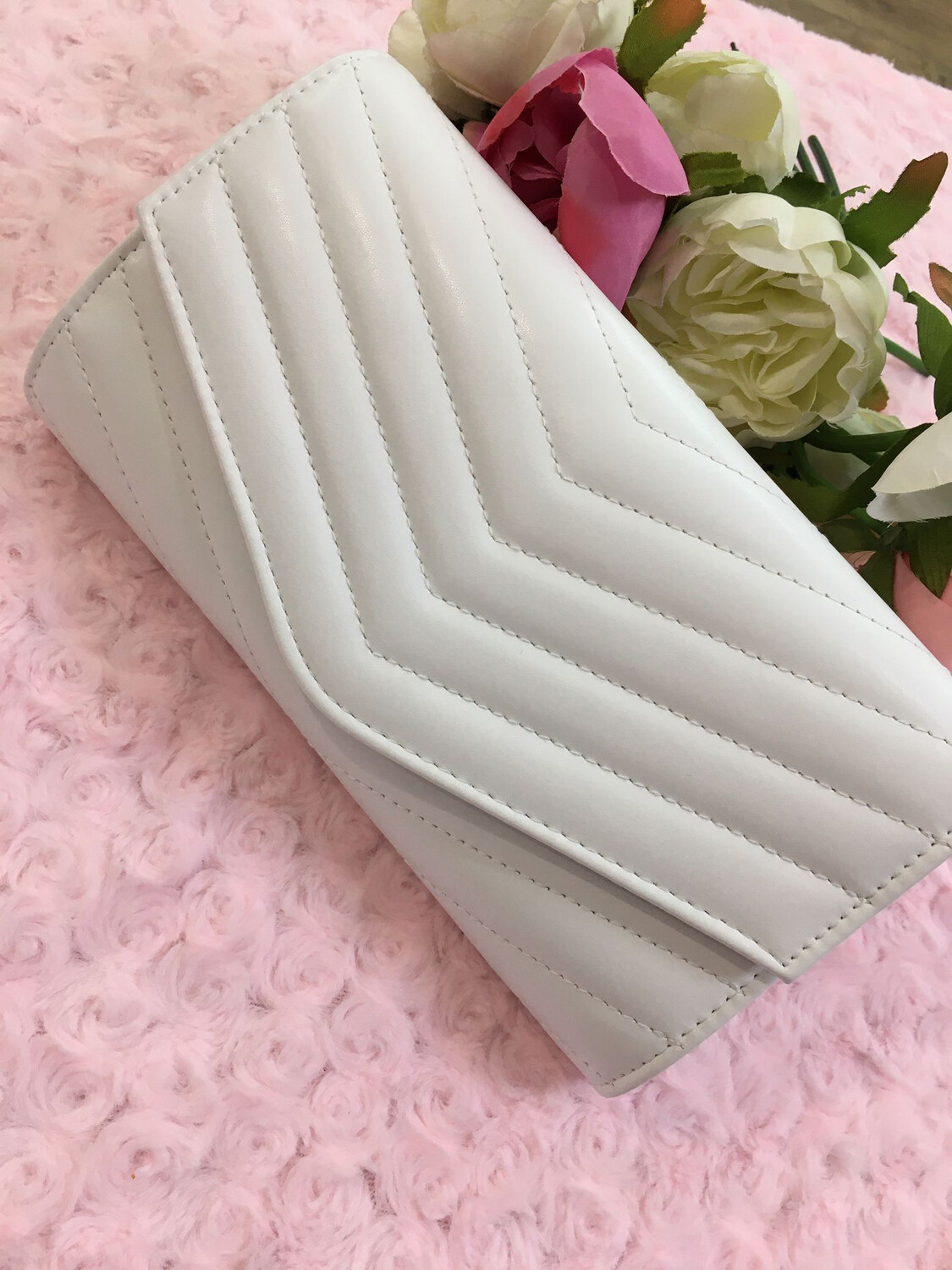 Borsa tracollina Fiona bianca